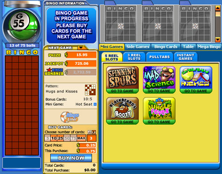 bingo liner online bingo games