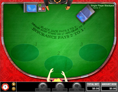 bingo liner single player blackjack online casino game