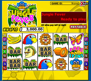 bingo liner jungle fever 5 reel online slots game