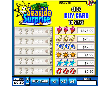 bingo liner seaside surprise online instant win game